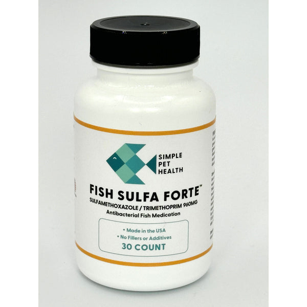 Fish Sulfa Forte™ - Sulfamethoxazole/Trimethoprim 800/160 mg - 30 count - OUT OF STOCK