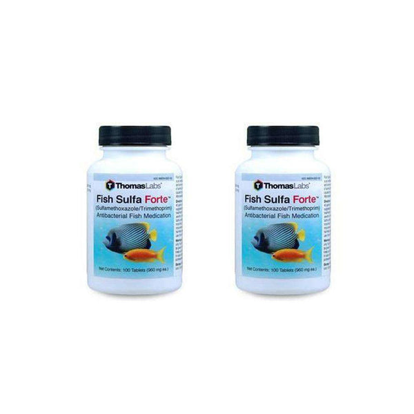 Fish Sulfa Forte - Sulfamethoxazole 800 mg, Trimethoprim 160 mg Tablets (100 Count) - 2 Pack [DISCONTINUED]