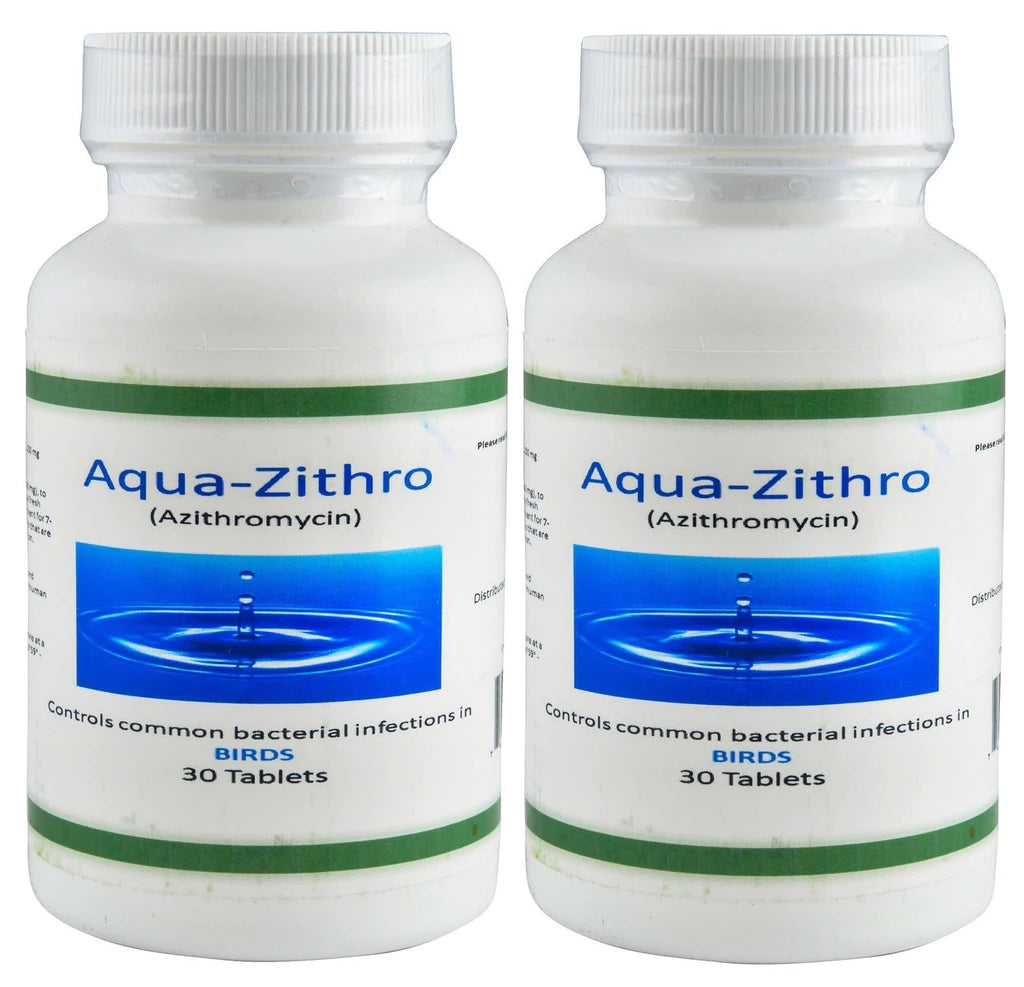 Bird Zithro Equivalent - Aqua Zithro Azithromycin 250 mg Tablets 30 Count - 2 PACK (UNAVAILABLE)